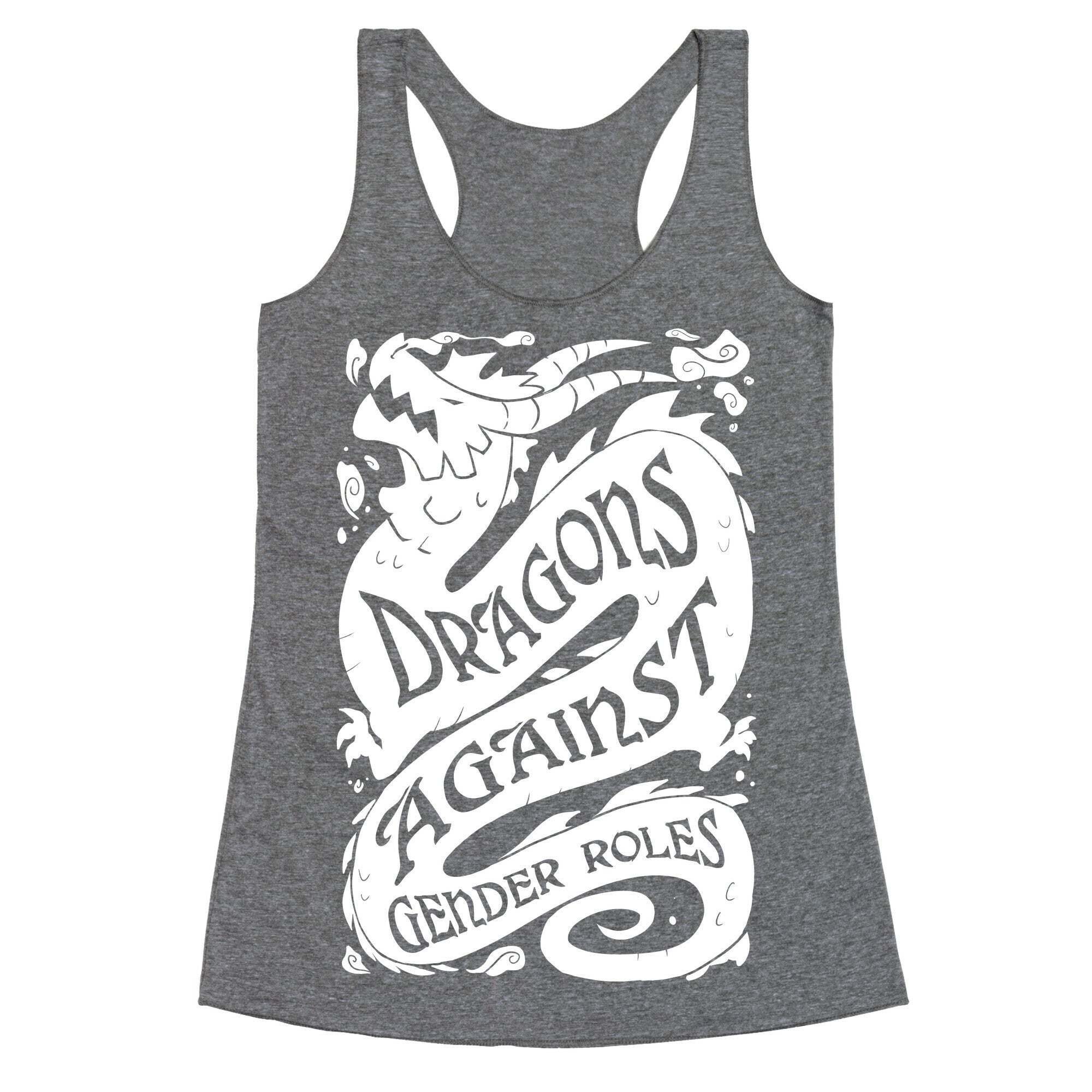 Dragons Against Gender Roles Racerback Tank